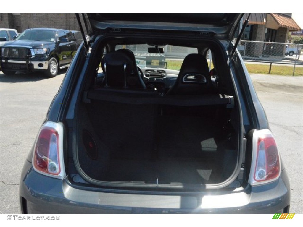 2013 500 Abarth - Grigio (Gray) / Abarth Nero/Nero (Black/Black) photo #25