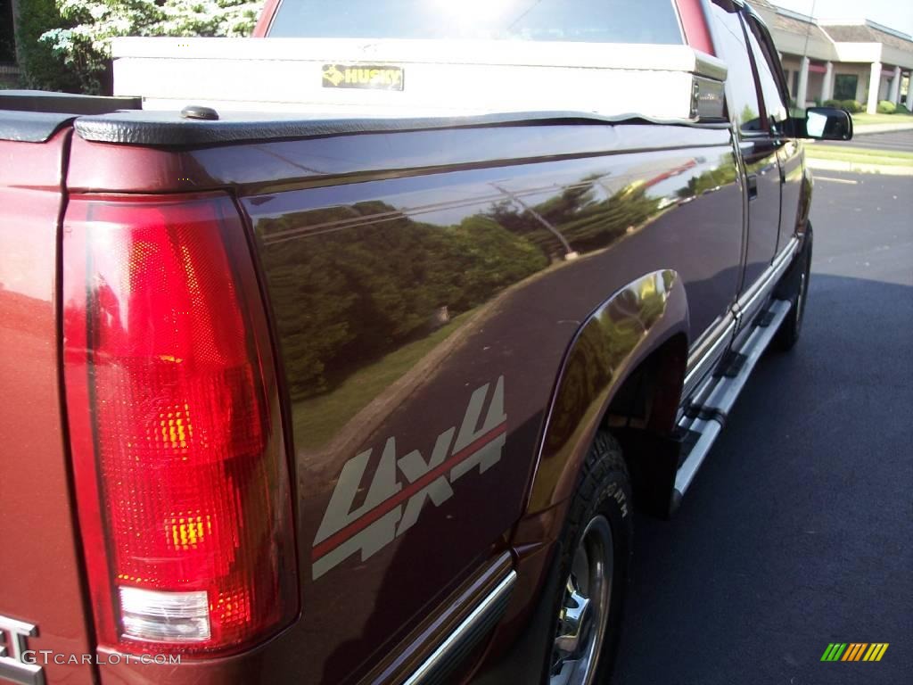 1998 C/K 3500 K3500 Silverado Crew Cab 4x4 - Copper Red Metallic / Gray photo #13