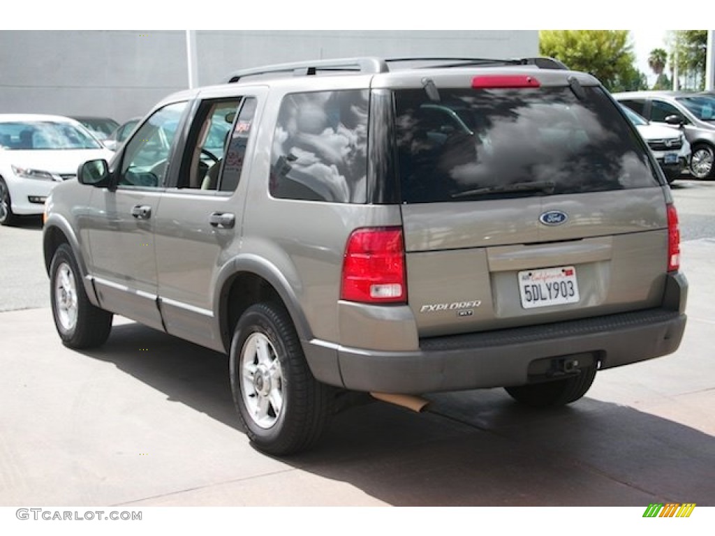 2003 Explorer XLT - Mineral Grey Metallic / Medium Parchment Beige photo #2