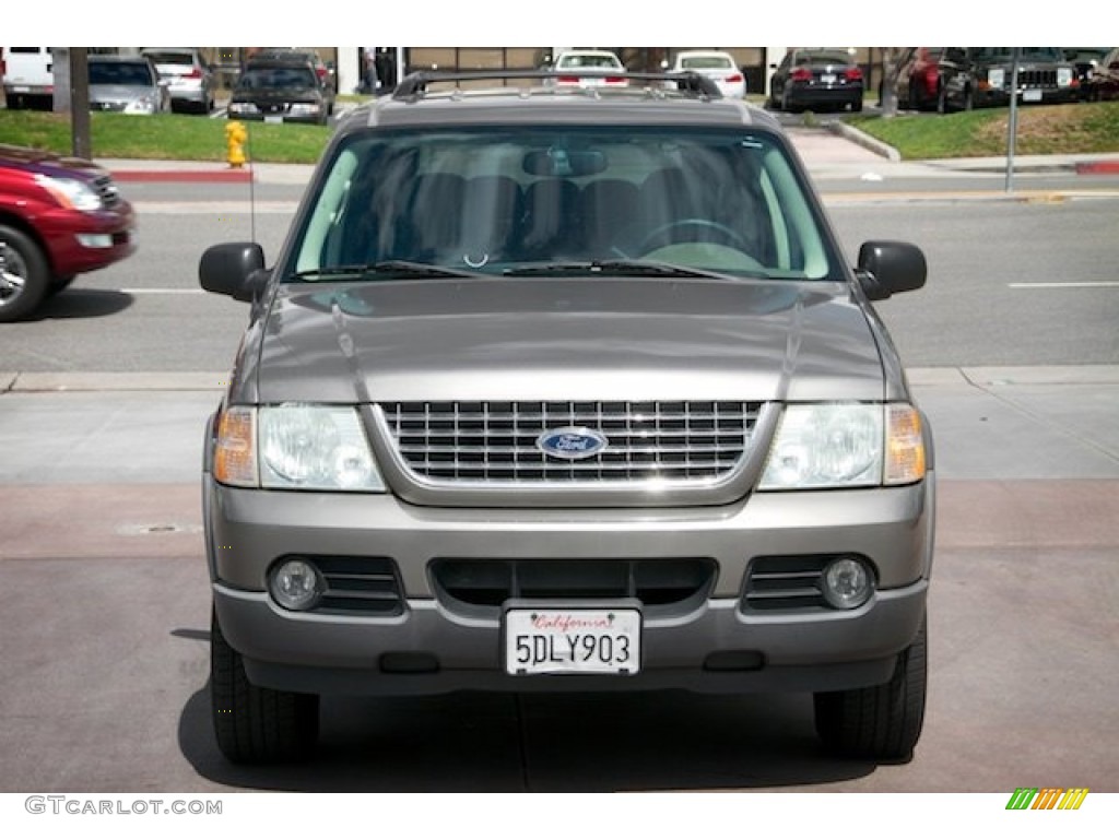 2003 Explorer XLT - Mineral Grey Metallic / Medium Parchment Beige photo #7