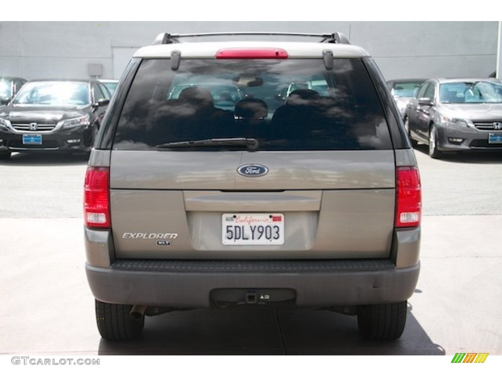 2003 Explorer XLT - Mineral Grey Metallic / Medium Parchment Beige photo #10