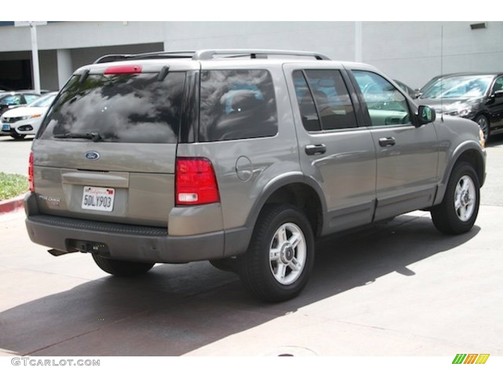 2003 Explorer XLT - Mineral Grey Metallic / Medium Parchment Beige photo #11