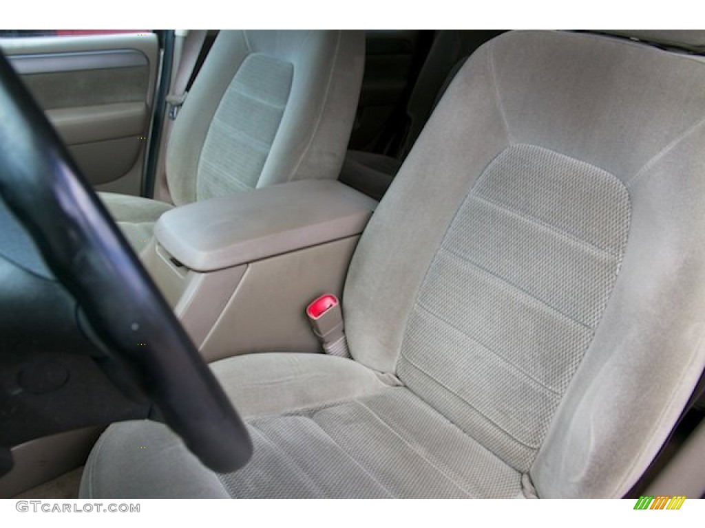 2003 Explorer XLT - Mineral Grey Metallic / Medium Parchment Beige photo #14