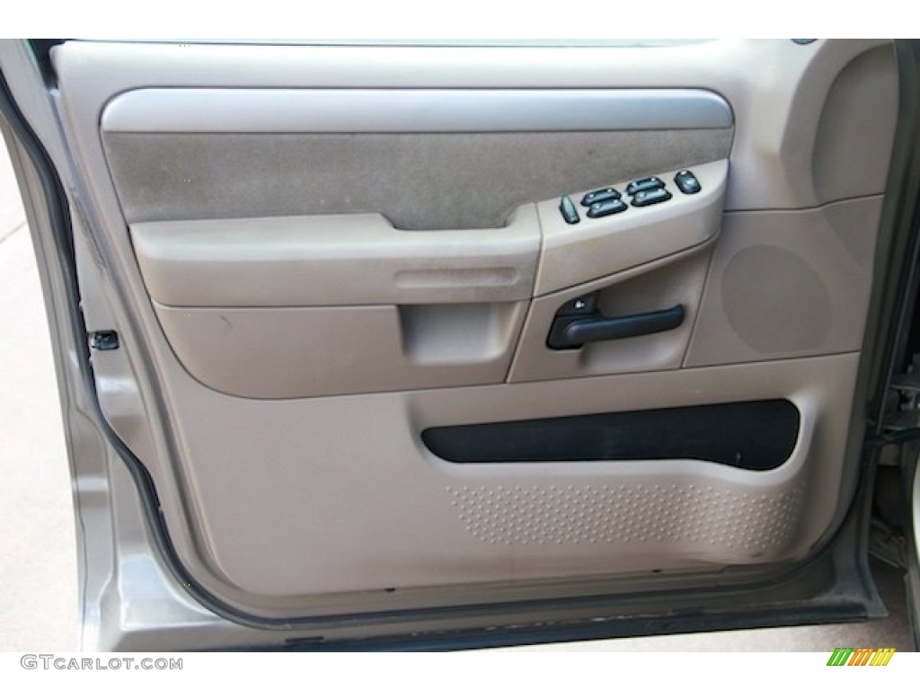 2003 Explorer XLT - Mineral Grey Metallic / Medium Parchment Beige photo #24
