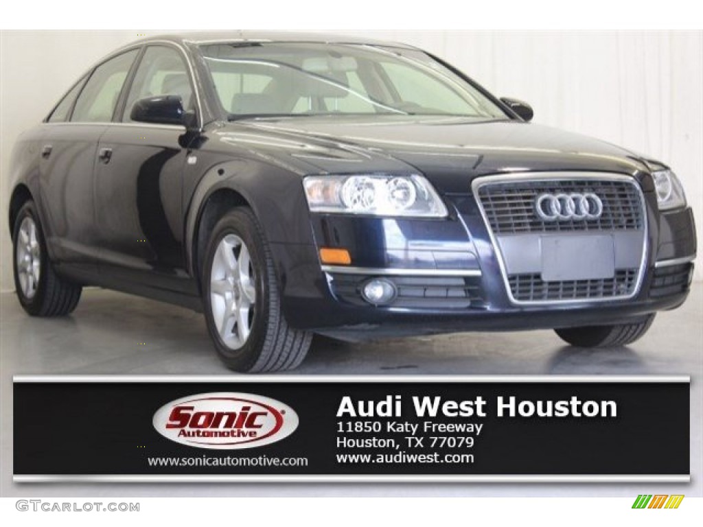 2007 A6 3.2 Sedan - Night Blue Pearl / Cardamom Beige photo #1