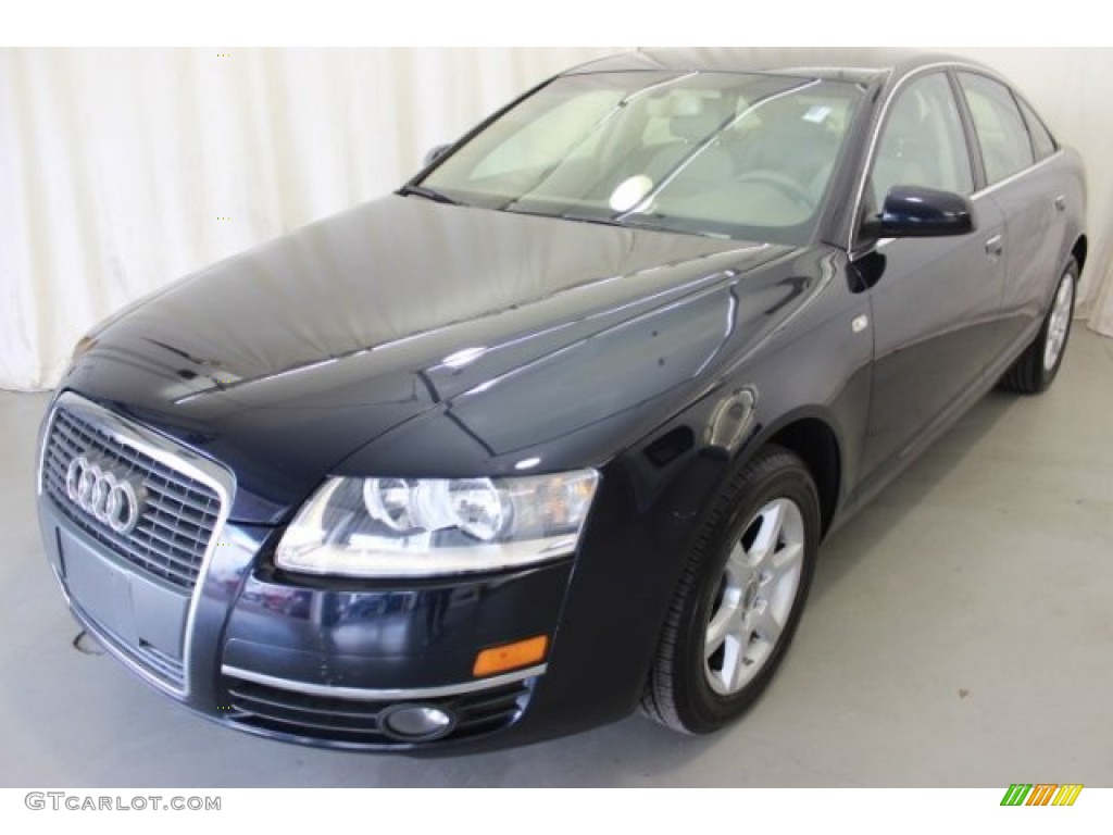 2007 A6 3.2 Sedan - Night Blue Pearl / Cardamom Beige photo #3