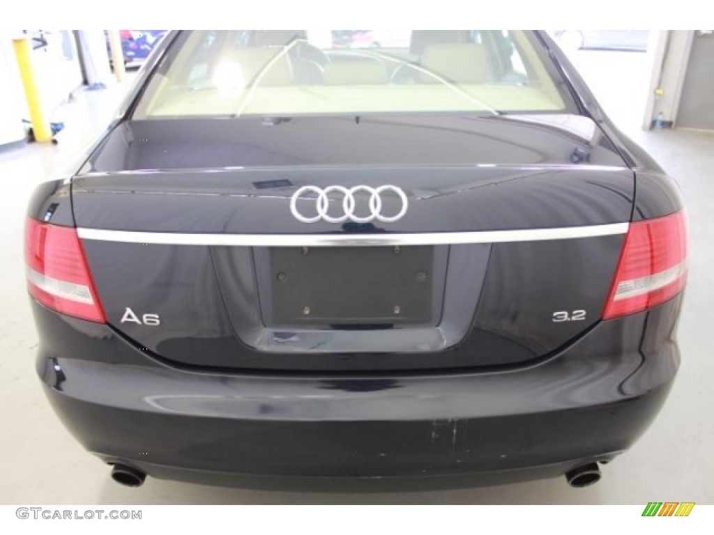 2007 A6 3.2 Sedan - Night Blue Pearl / Cardamom Beige photo #8