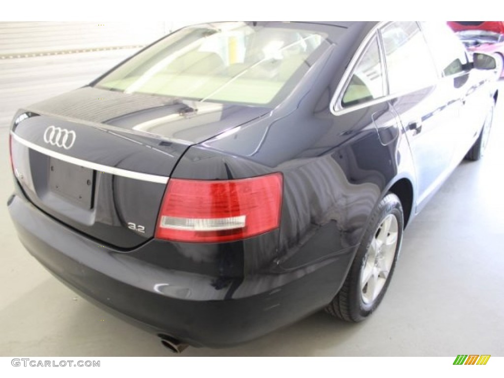 2007 A6 3.2 Sedan - Night Blue Pearl / Cardamom Beige photo #9