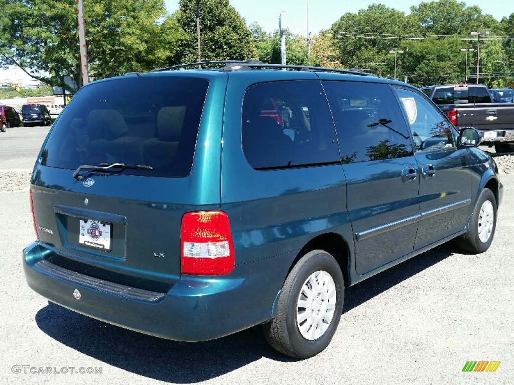 2003 Sedona LX - Dark Emerald Green / Beige photo #7