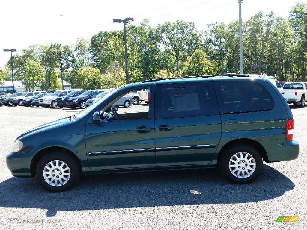 2003 Sedona LX - Dark Emerald Green / Beige photo #12