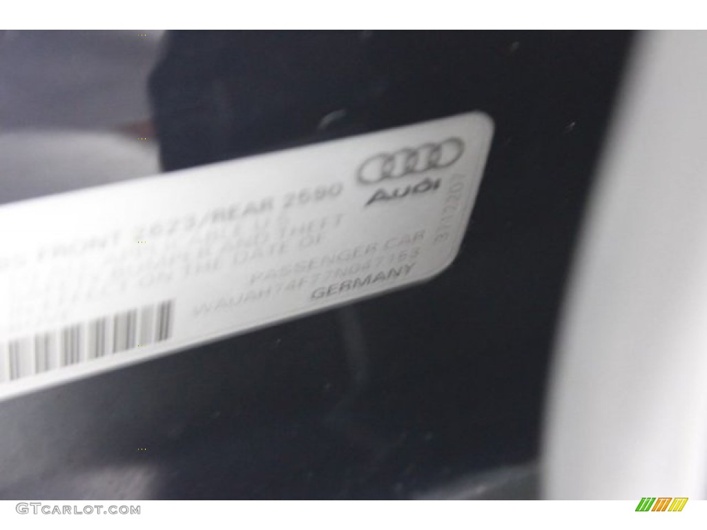 2007 A6 3.2 Sedan - Night Blue Pearl / Cardamom Beige photo #42