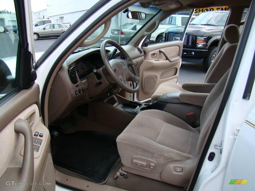 2001 Sequoia SR5 - Natural White / Oak photo #8