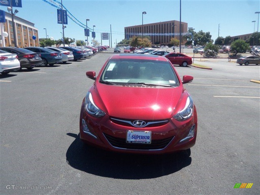 2016 Elantra Value Edition - Red / Beige photo #5