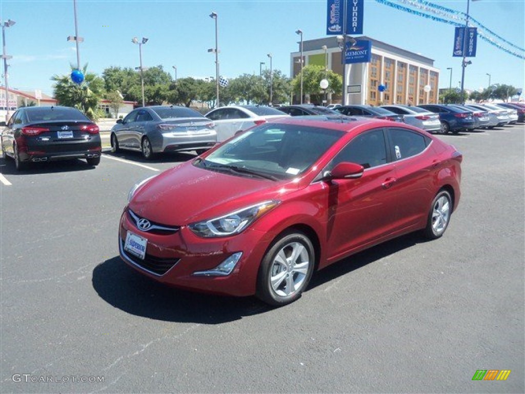 2016 Elantra Value Edition - Red / Beige photo #6