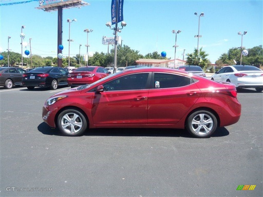 2016 Elantra Value Edition - Red / Beige photo #8