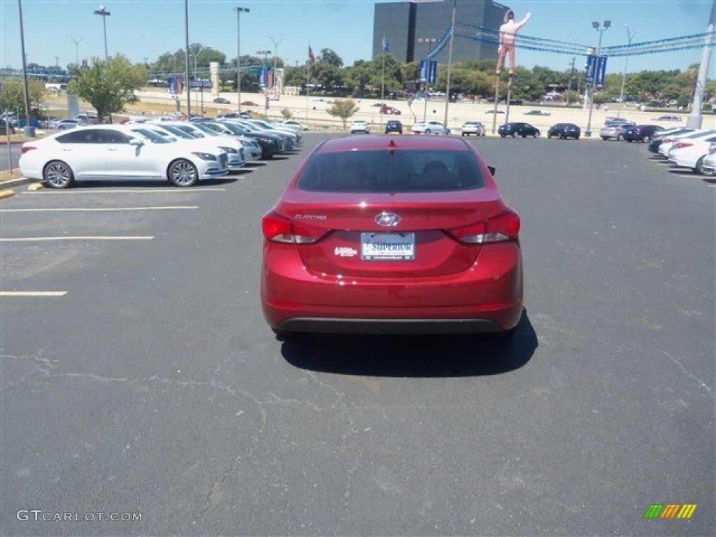 2016 Elantra Value Edition - Red / Beige photo #10