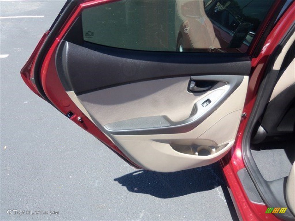 2016 Elantra Value Edition - Red / Beige photo #14