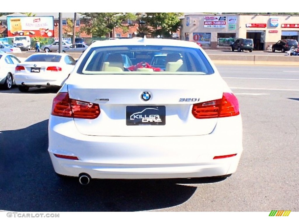 2015 3 Series 320i xDrive Sedan - Mineral White Metallic / Black photo #5