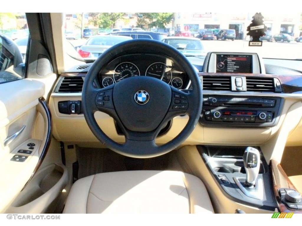 2015 3 Series 320i xDrive Sedan - Mineral White Metallic / Black photo #7