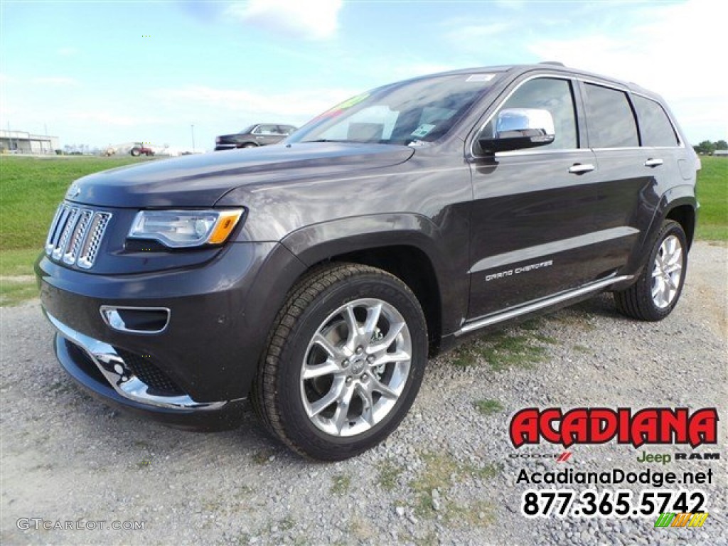 2015 Grand Cherokee Summit - Granite Crystal Metallic / Summit Dark Sienna Brown/Black photo #1