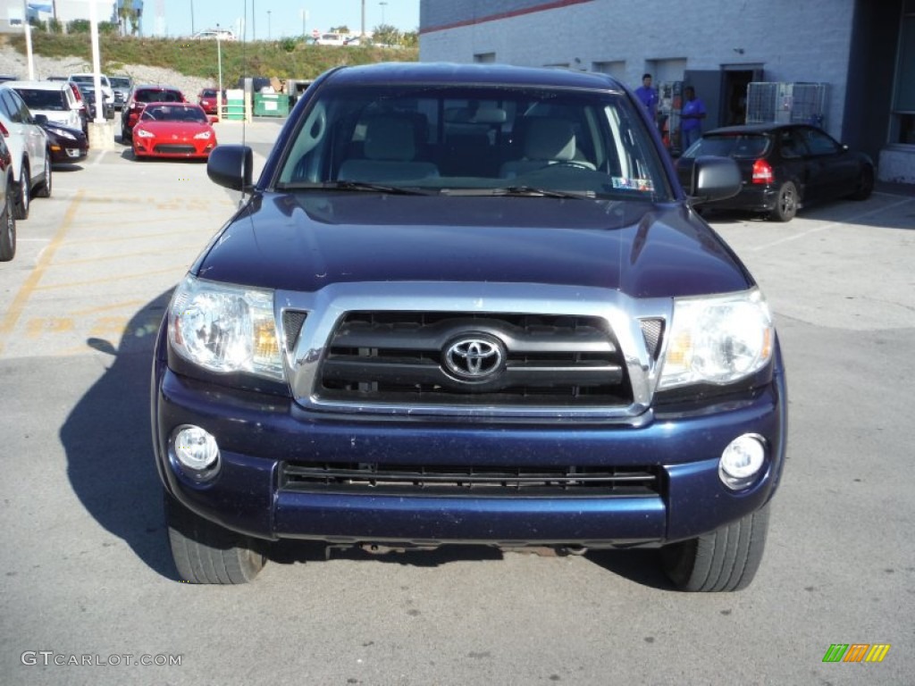 2008 Tacoma V6 SR5 PreRunner Double Cab - Indigo Ink Pearl / Graphite Gray photo #3