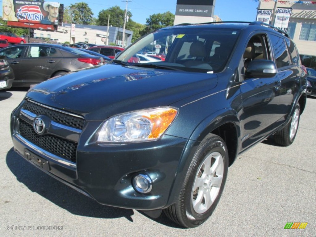 2011 RAV4 Limited 4WD - Black Forest Metallic / Sand Beige photo #2
