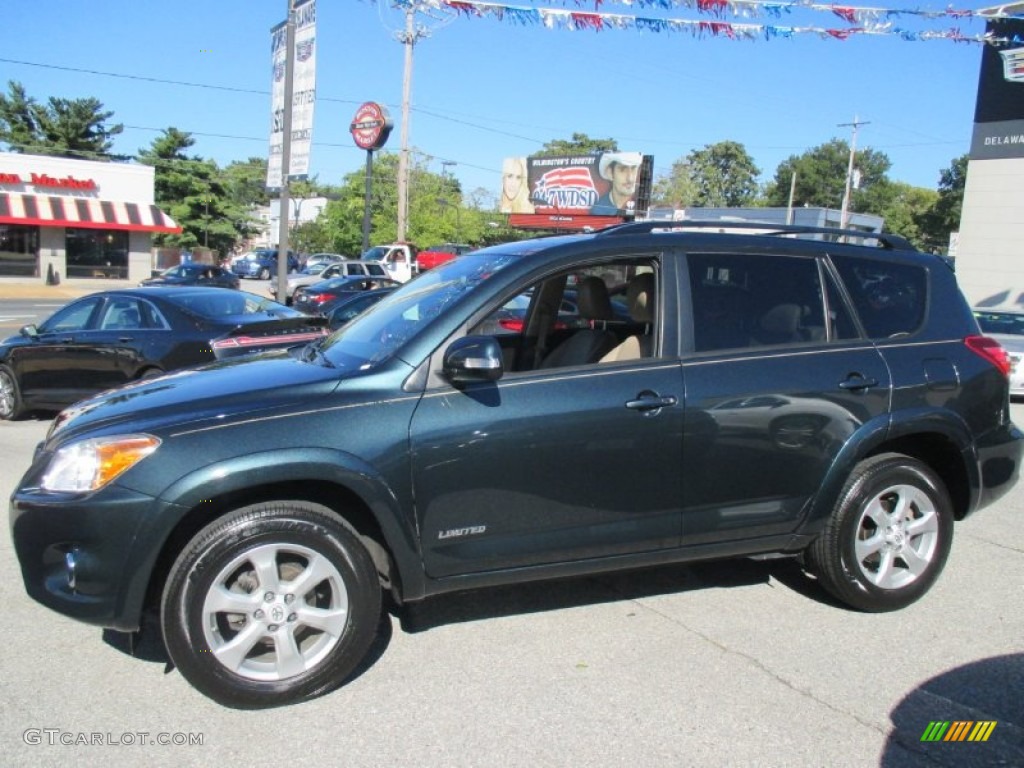 2011 RAV4 Limited 4WD - Black Forest Metallic / Sand Beige photo #3