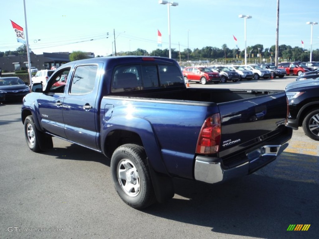 2008 Tacoma V6 SR5 PreRunner Double Cab - Indigo Ink Pearl / Graphite Gray photo #6