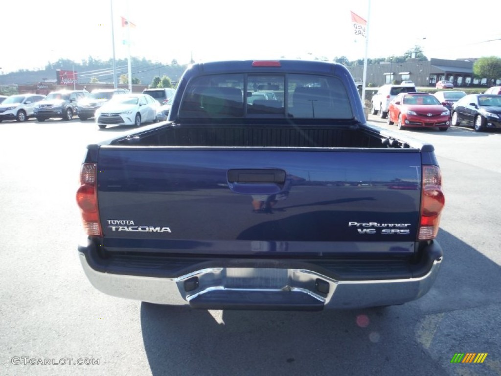 2008 Tacoma V6 SR5 PreRunner Double Cab - Indigo Ink Pearl / Graphite Gray photo #7