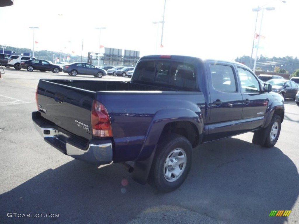 2008 Tacoma V6 SR5 PreRunner Double Cab - Indigo Ink Pearl / Graphite Gray photo #8