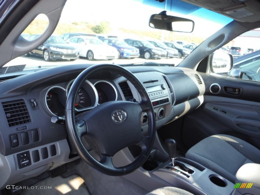 2008 Tacoma V6 SR5 PreRunner Double Cab - Indigo Ink Pearl / Graphite Gray photo #11