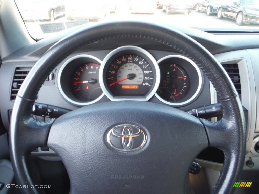 2008 Tacoma V6 SR5 PreRunner Double Cab - Indigo Ink Pearl / Graphite Gray photo #16