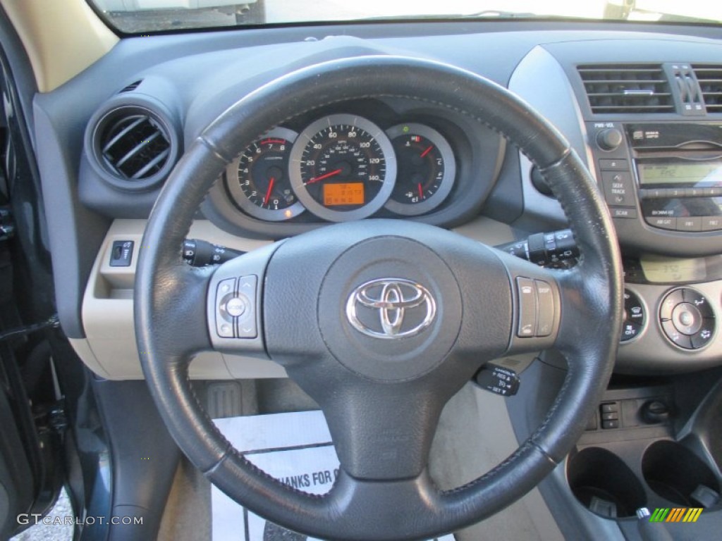 2011 RAV4 Limited 4WD - Black Forest Metallic / Sand Beige photo #36