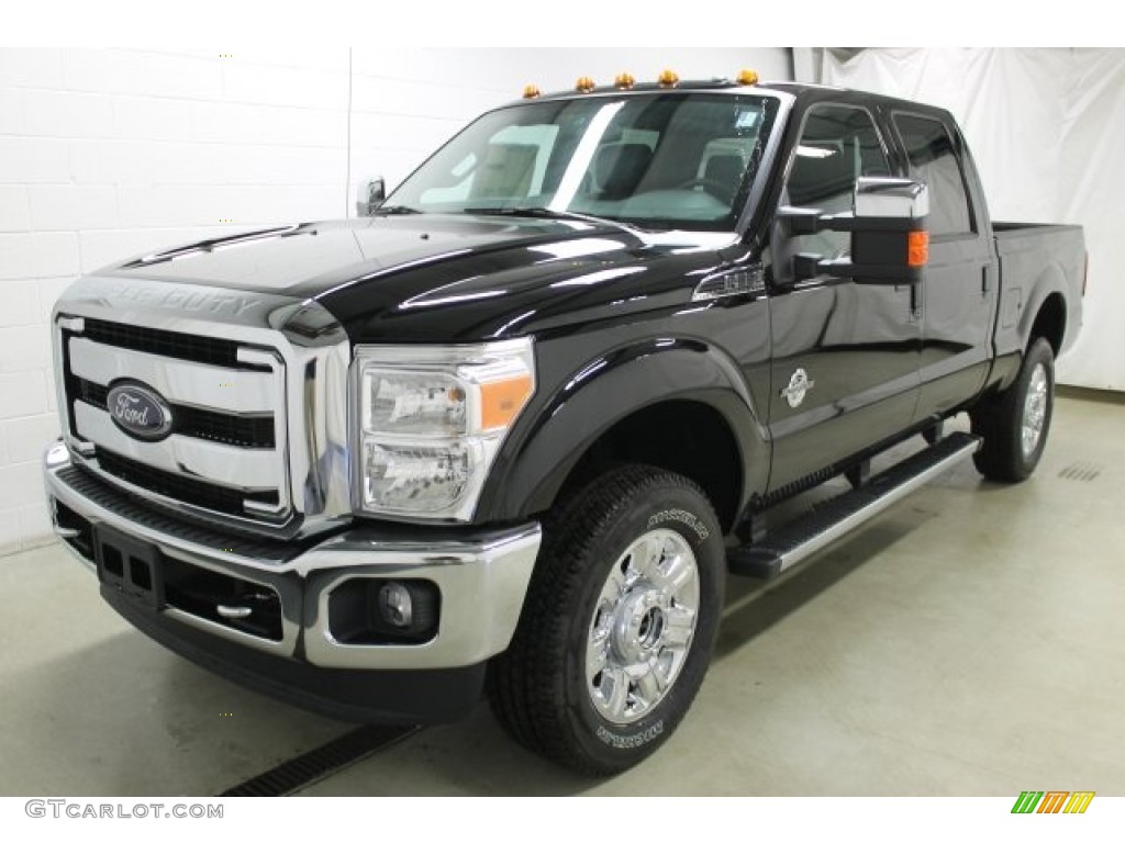 2016 F350 Super Duty Lariat Crew Cab 4x4 - Shadow Black / Black photo #3