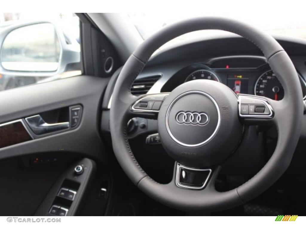2016 Audi allroad Premium Plus quattro Black Steering Wheel Photo #107179788