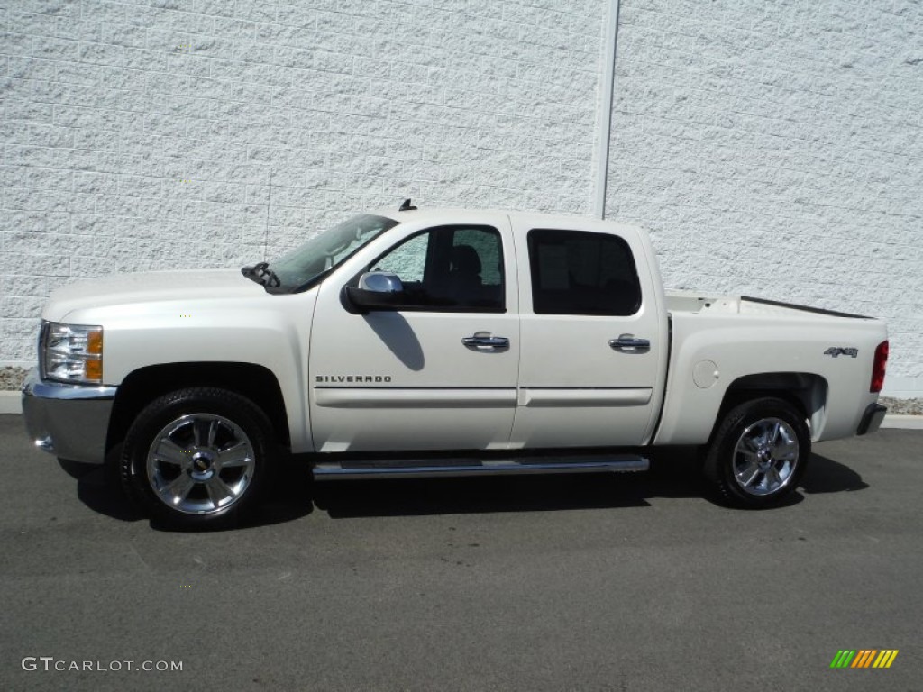 2012 Silverado 1500 LT Crew Cab 4x4 - White Diamond Tricoat / Ebony photo #2