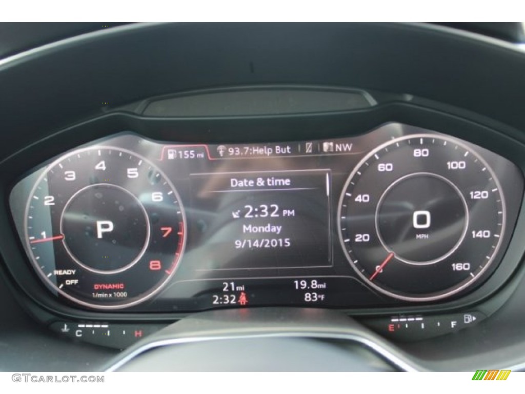 2016 Audi TT 2.0T quattro Coupe Gauges Photo #107181182