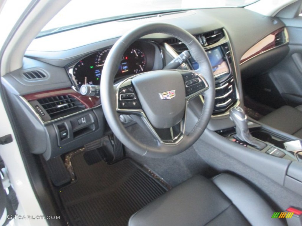 Jet Black/Jet Black Interior 2015 Cadillac CTS 3.6 Luxury Sedan Photo #107182073