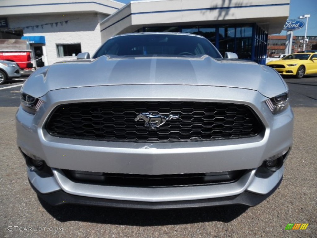 2016 Mustang V6 Coupe - Ingot Silver Metallic / Ebony photo #8