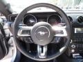 Ebony 2016 Ford Mustang V6 Coupe Steering Wheel