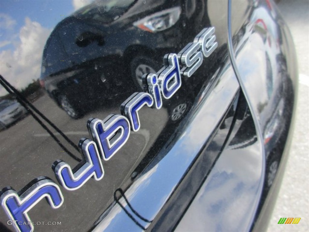 2016 Sonata Hybrid SE - Eclipse Black / Beige photo #6
