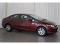 Crimson Pearl - Civic LX Sedan Photo No. 5