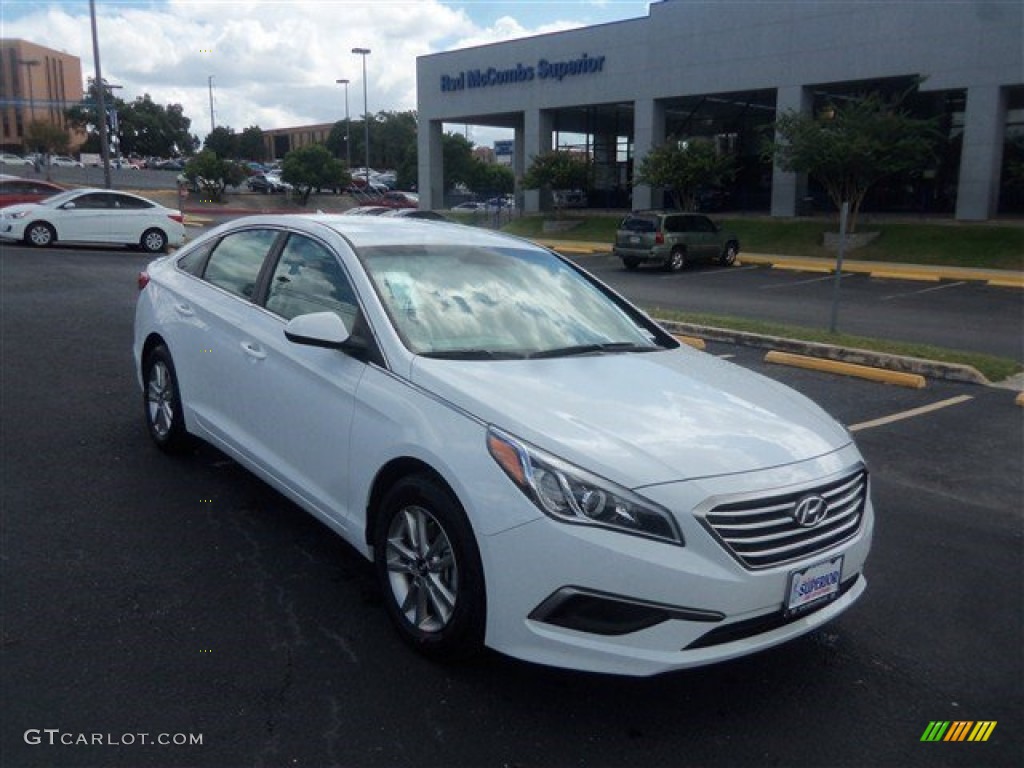 2016 Sonata SE - Quartz White Pearl / Gray photo #1