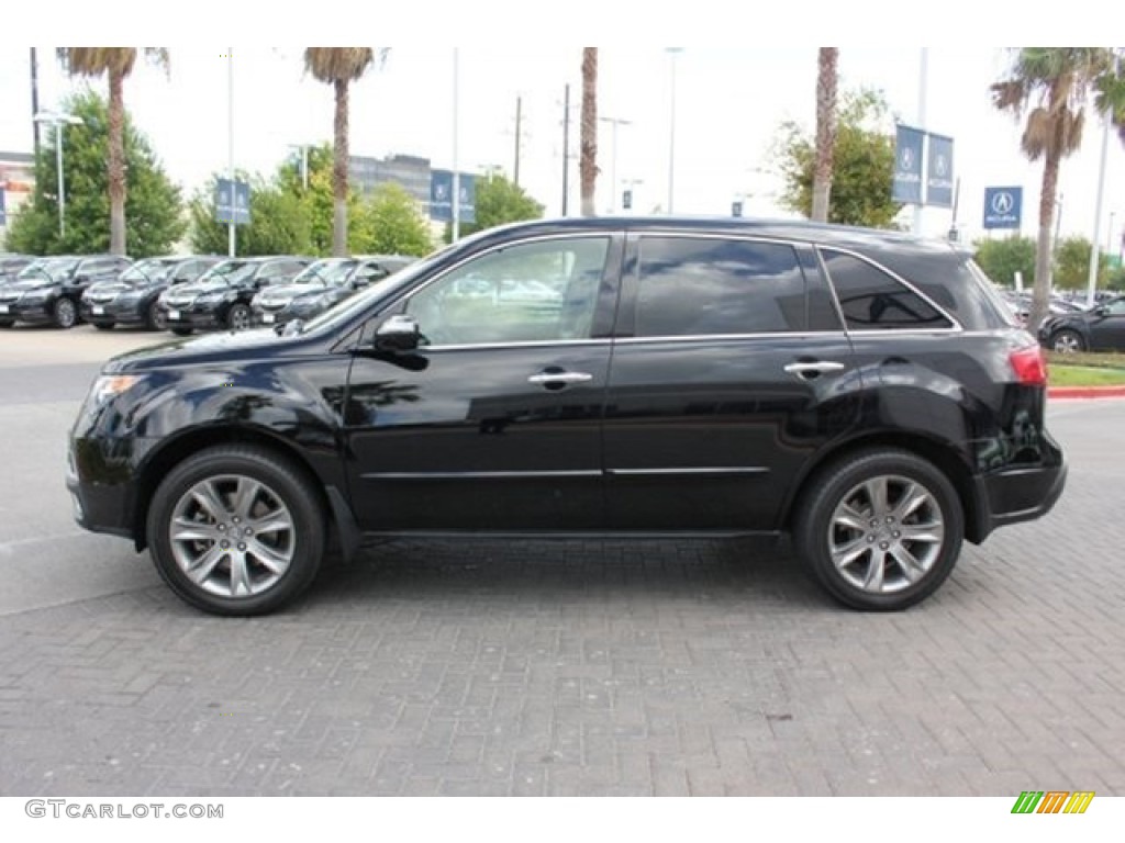 Crystal Black Pearl 2010 Acura MDX Advance Exterior Photo #107185061
