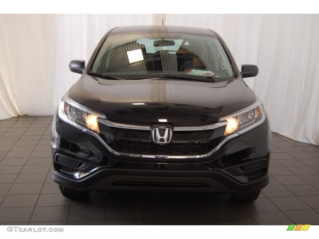 2015 CR-V LX - Crystal Black Pearl / Black photo #3
