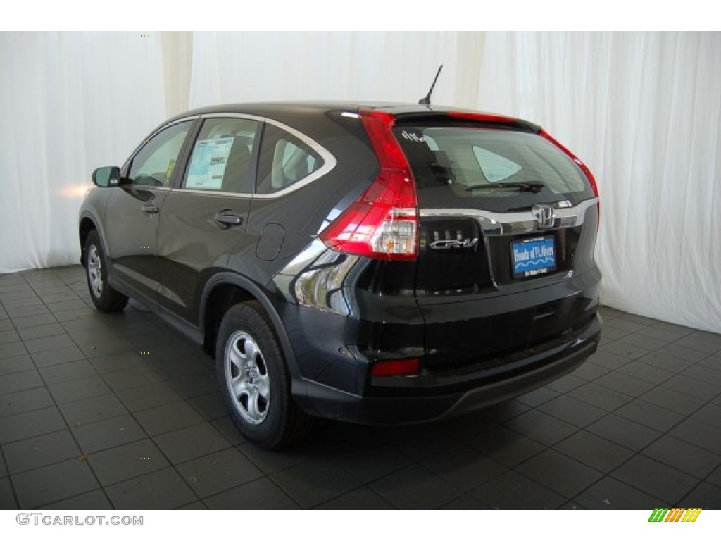 2015 CR-V LX - Crystal Black Pearl / Black photo #7