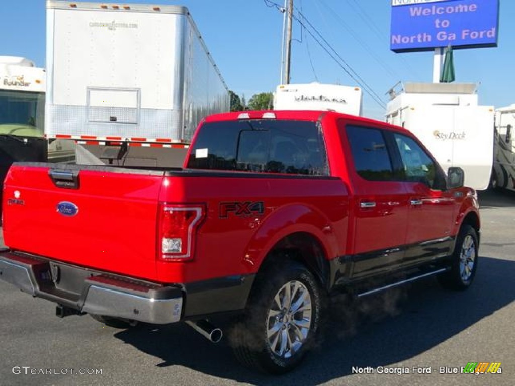 2015 F150 XLT SuperCrew 4x4 - Race Red / Medium Light Camel photo #5