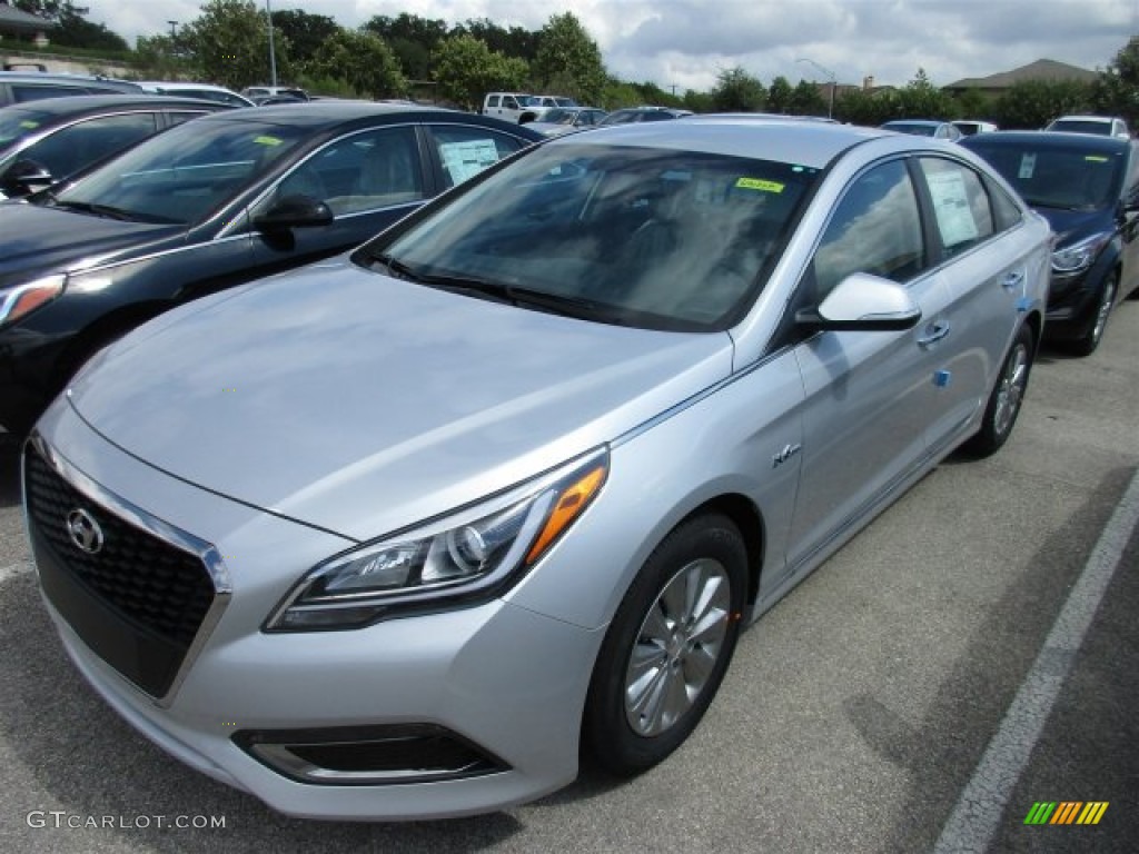 Starlight Silver 2016 Hyundai Sonata Hybrid SE Exterior Photo #107190608