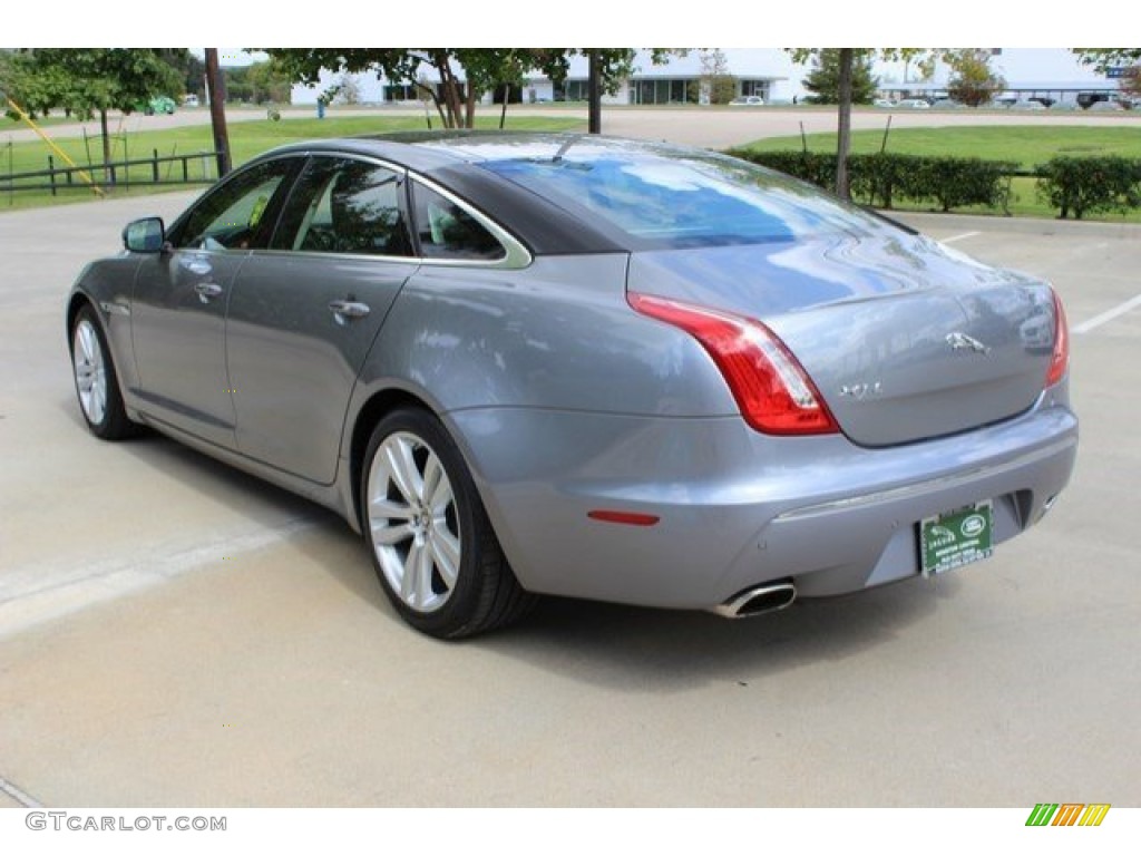 2011 XJ XJL - Lunar Grey Metallic / Jet Black/Ivory photo #8