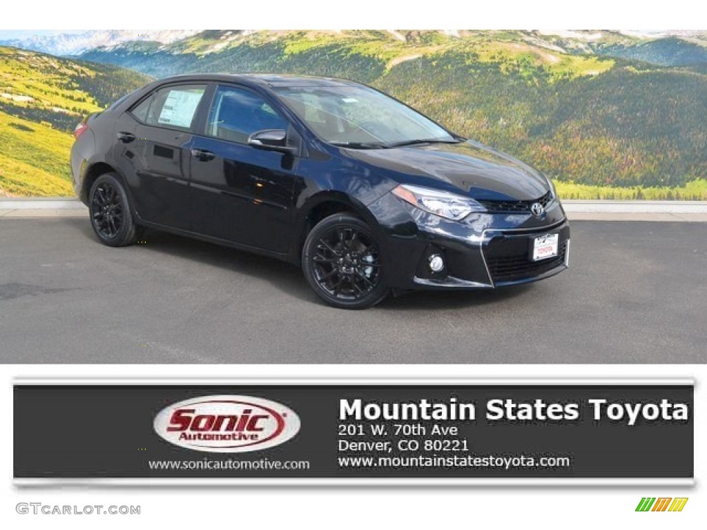 2016 Corolla S Special Edition - Black Sand Pearl / Black photo #1